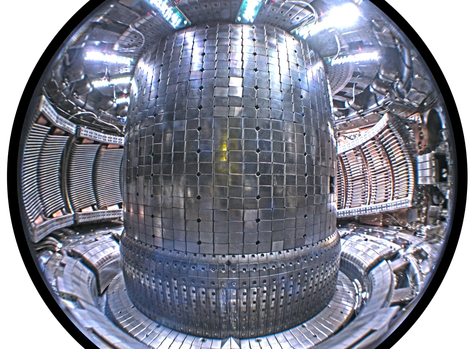 Exterior signage and technical facility associated with a fusion energy research and development company