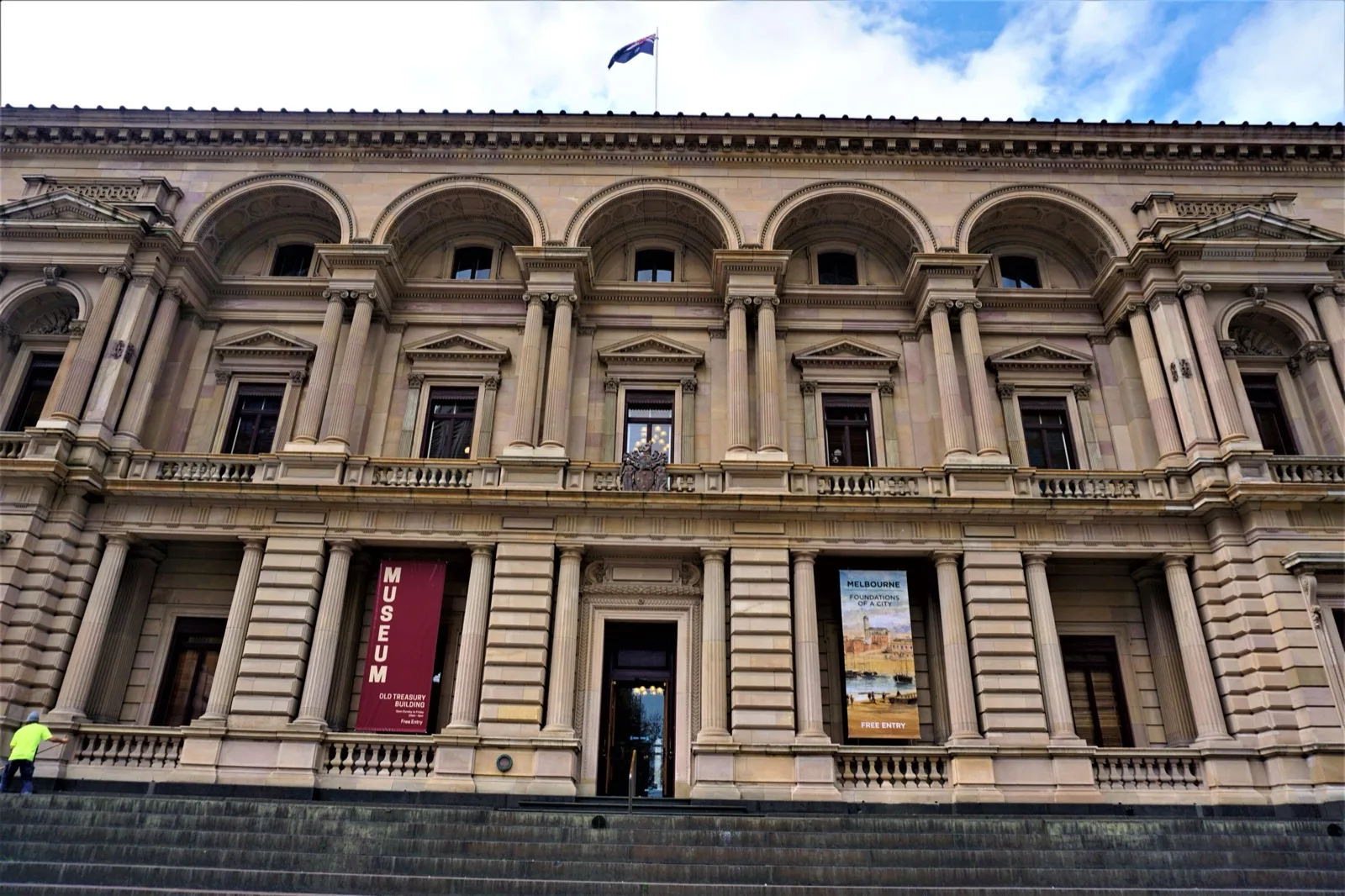 A trading floor display board showing stock ticker information at the Australian Securities Exchange