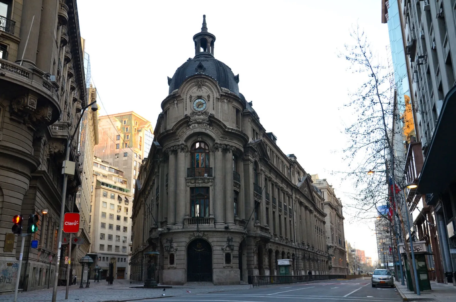 Office towers in the financial district of Santiago, Chile
