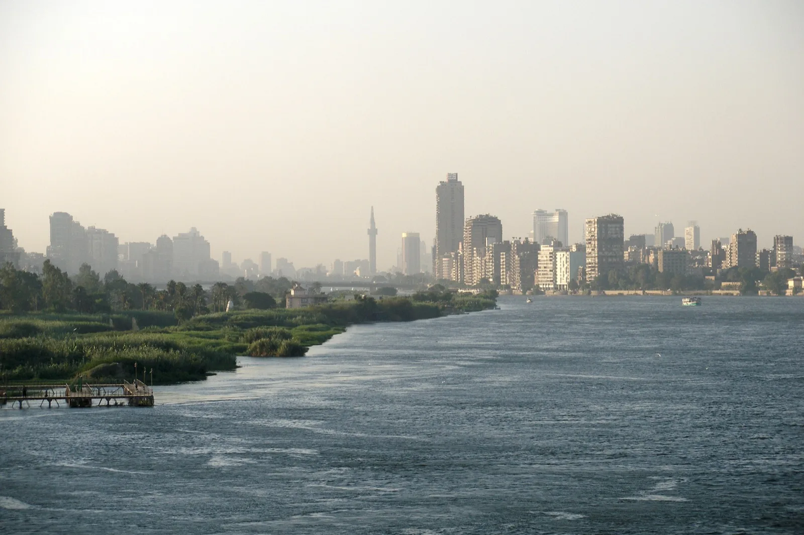 Government and office buildings in central Cairo, Egypt