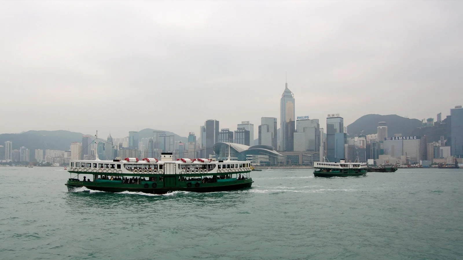 Air cargo terminal and freight aircraft in Hong Kong