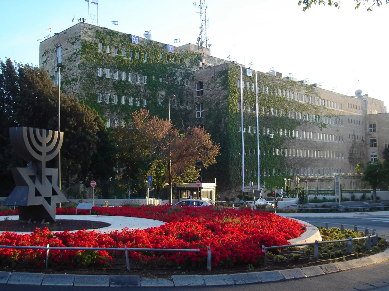 A trading floor display board at the Tel Aviv Stock Exchange showing government bond yield data, illustrating Israel's fixed income market.