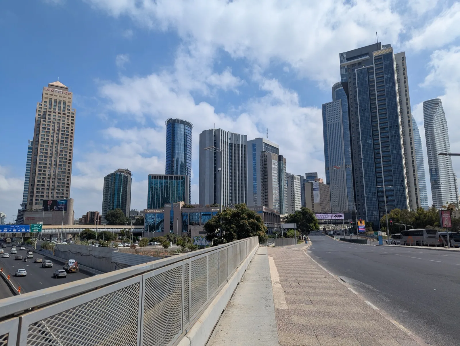Financial district buildings in Tel Aviv, Israel