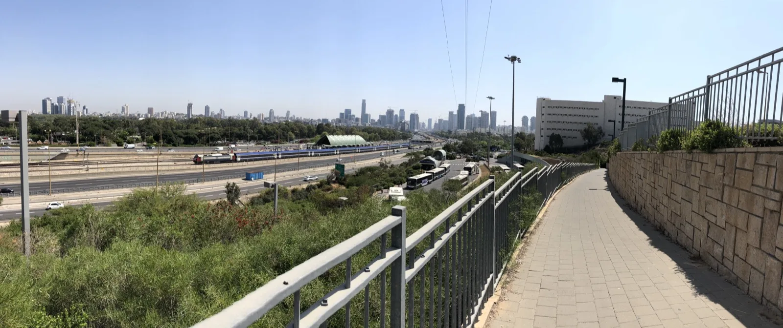 Tel Aviv and Raman gan skyline from TAU