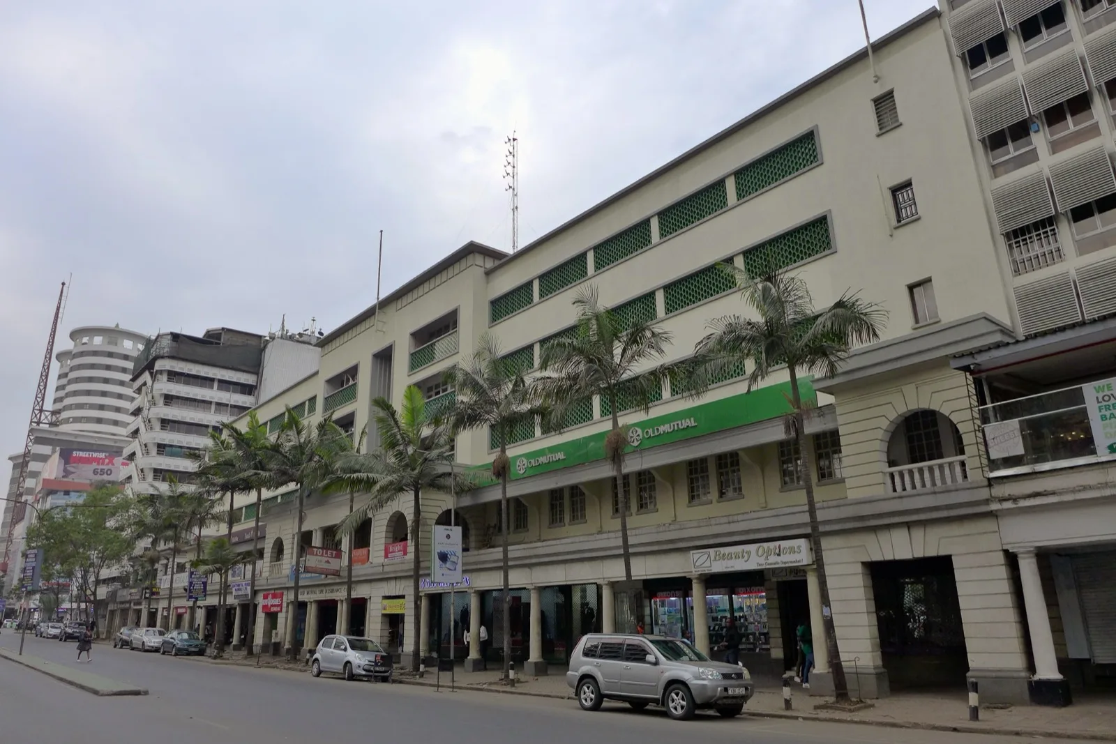 A stock exchange listings board in Nairobi showing separate market segments, with a smaller junior tier set apart from the main board.