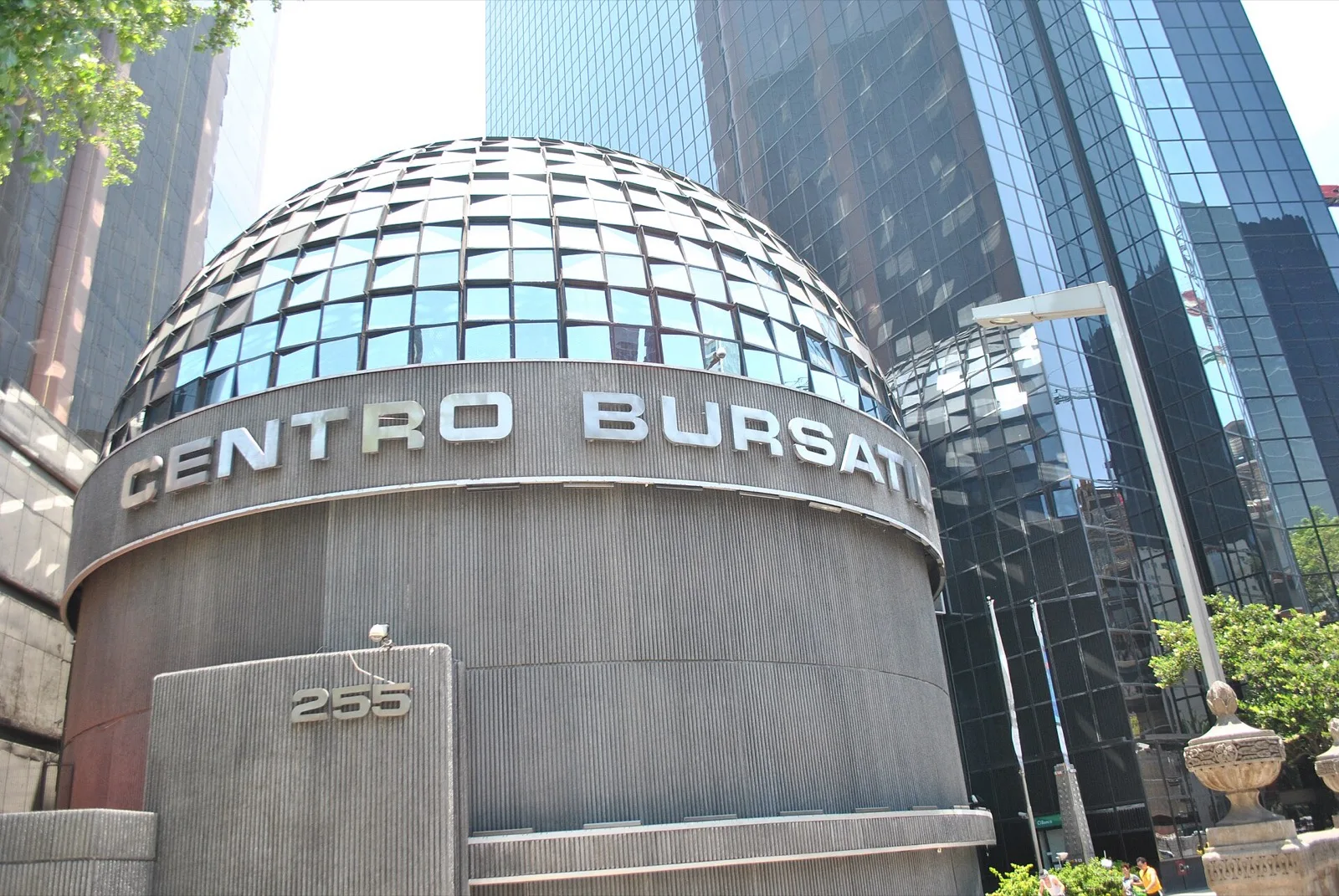The Bolsa Mexicana de Valores building on Paseo de la Reforma, Mexico City