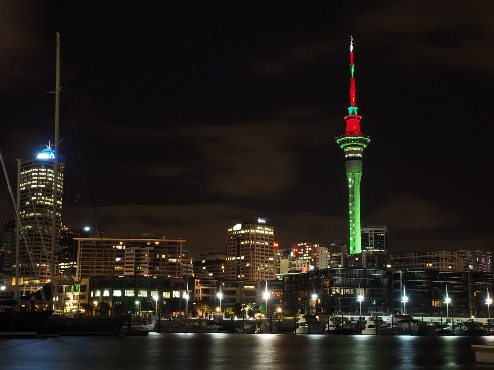 Waterfront office buildings in Auckland, New Zealand
