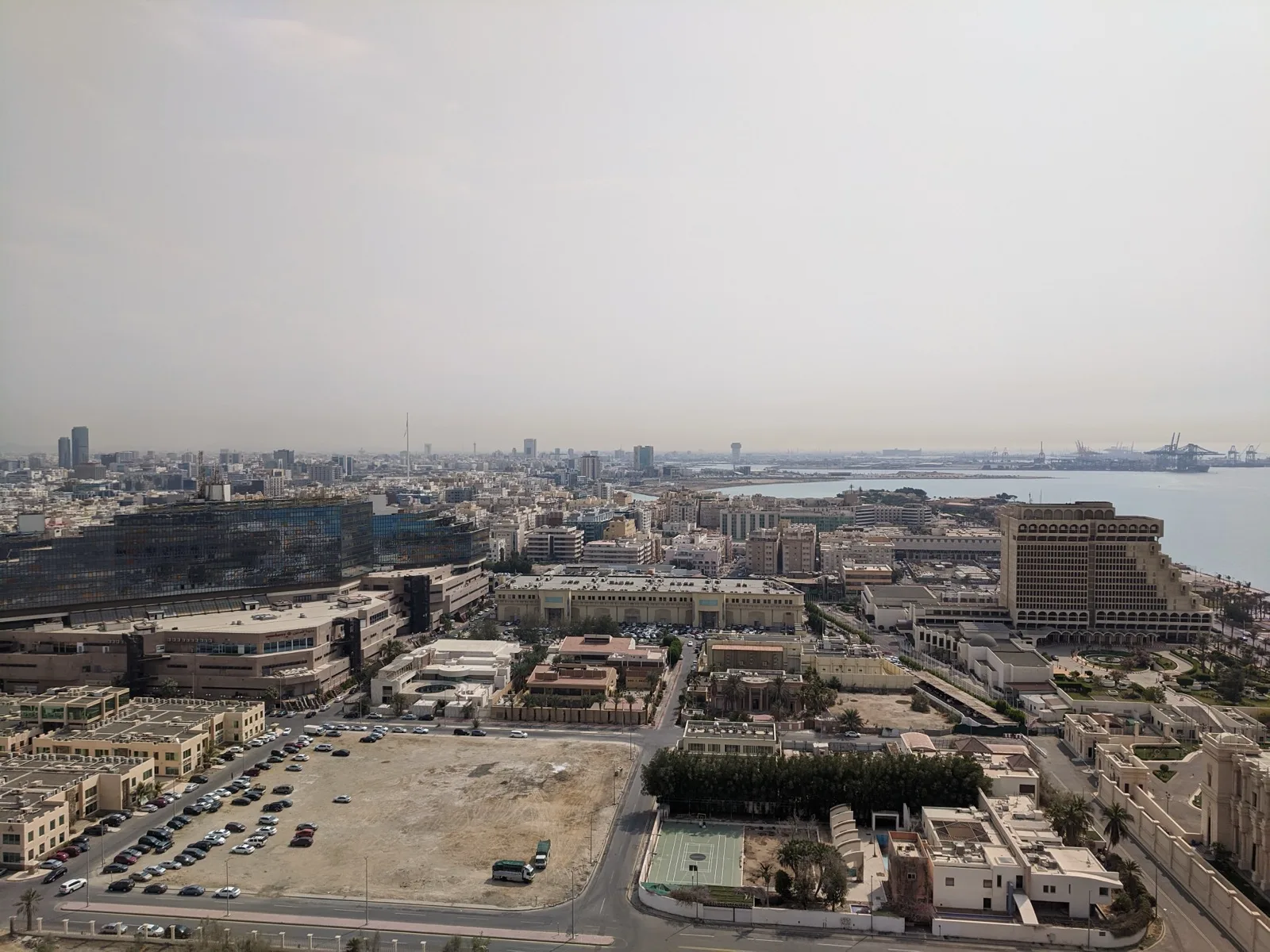 Waterfront and skyline of Jeddah, Saudi Arabia