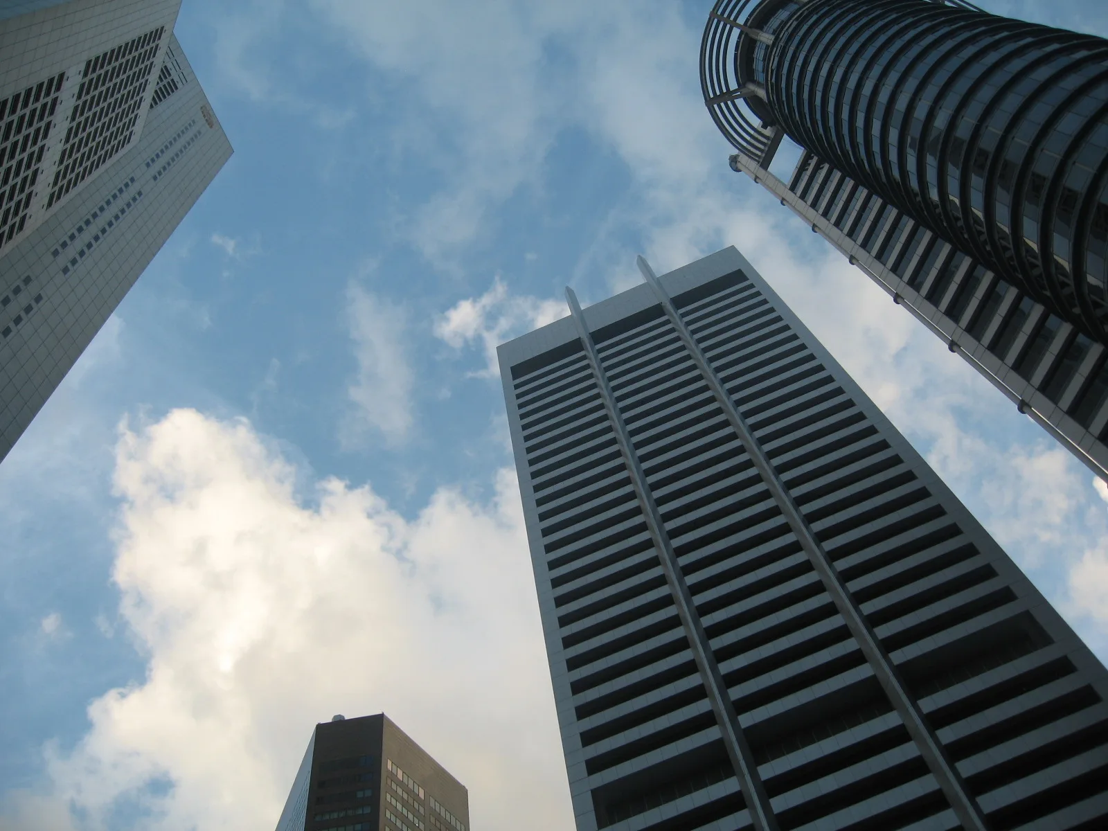 Skyscrapers at Raffles Place in Singapore's financial district
