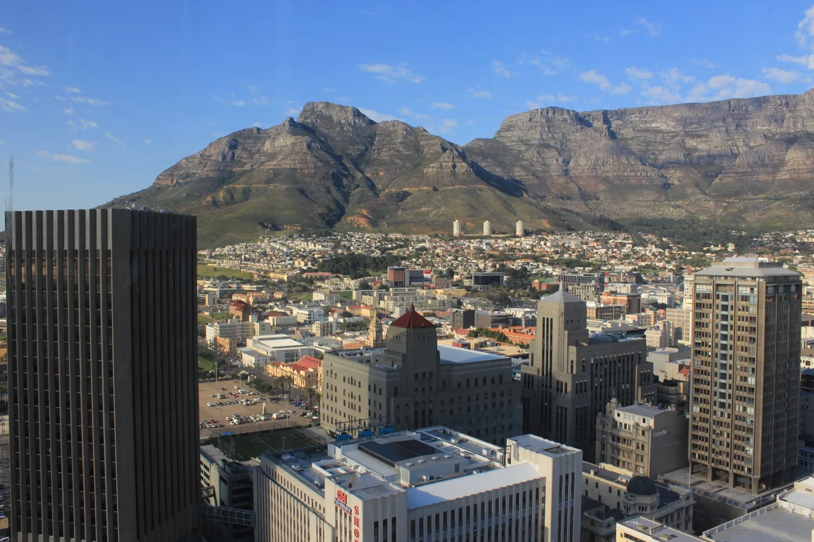 Office towers in the Sandton financial district of Johannesburg, South Africa