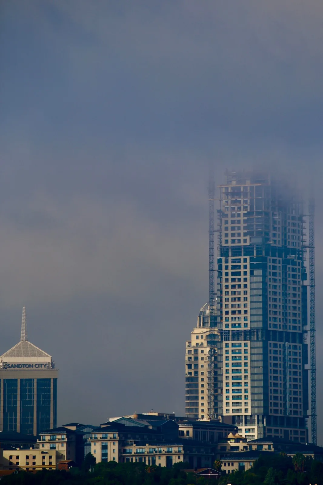 Office towers in the Sandton financial district of Johannesburg, South Africa