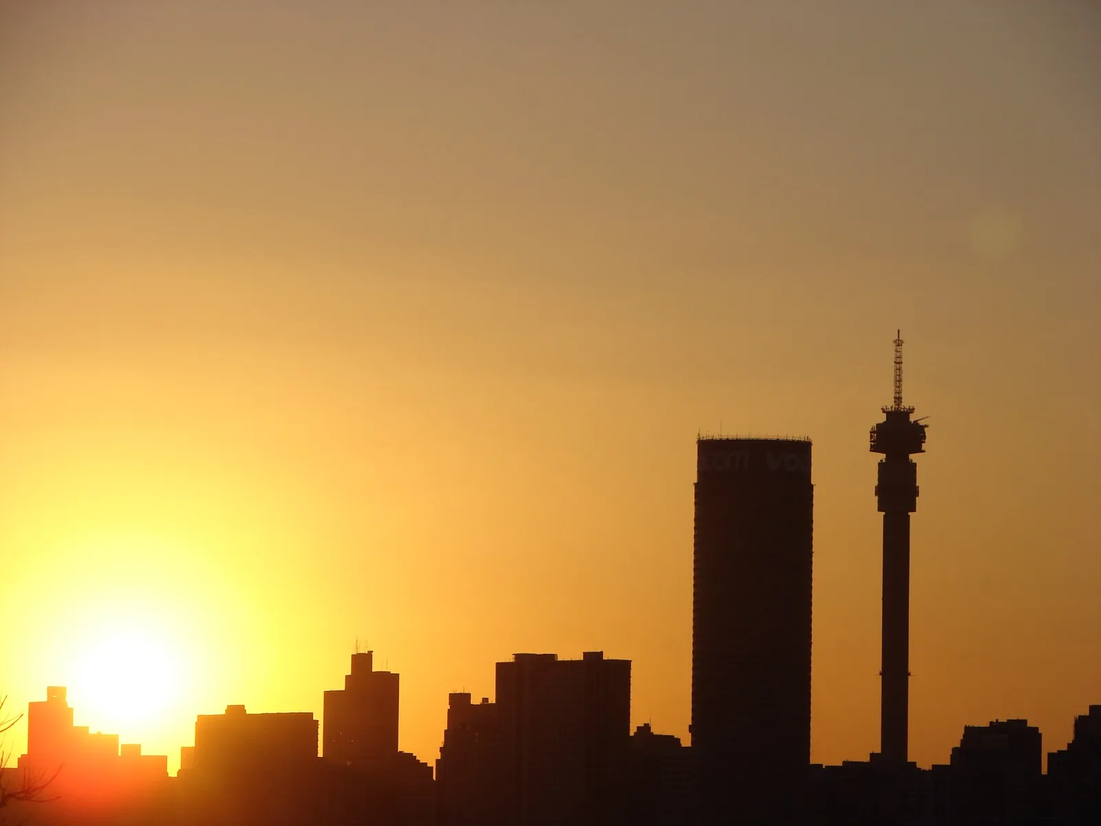 City skyline and office buildings in Johannesburg, South Africa