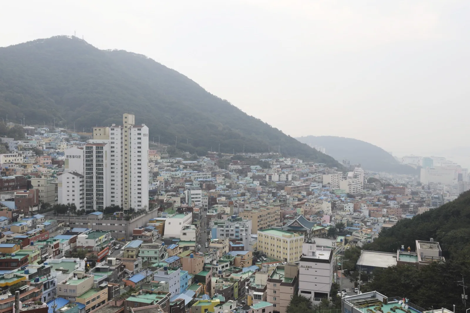 Industrial and office buildings in a South Korean city