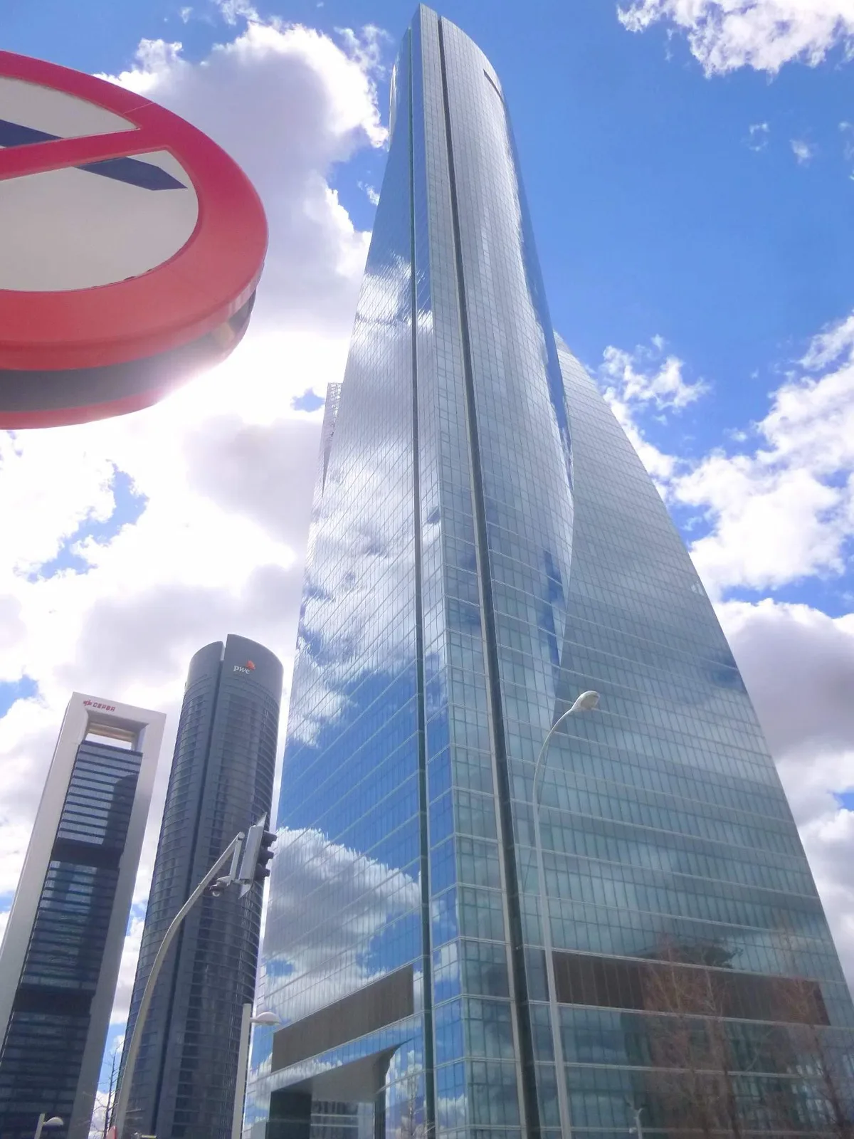 Cuatro Torres Business Area towers in Madrid, Spain