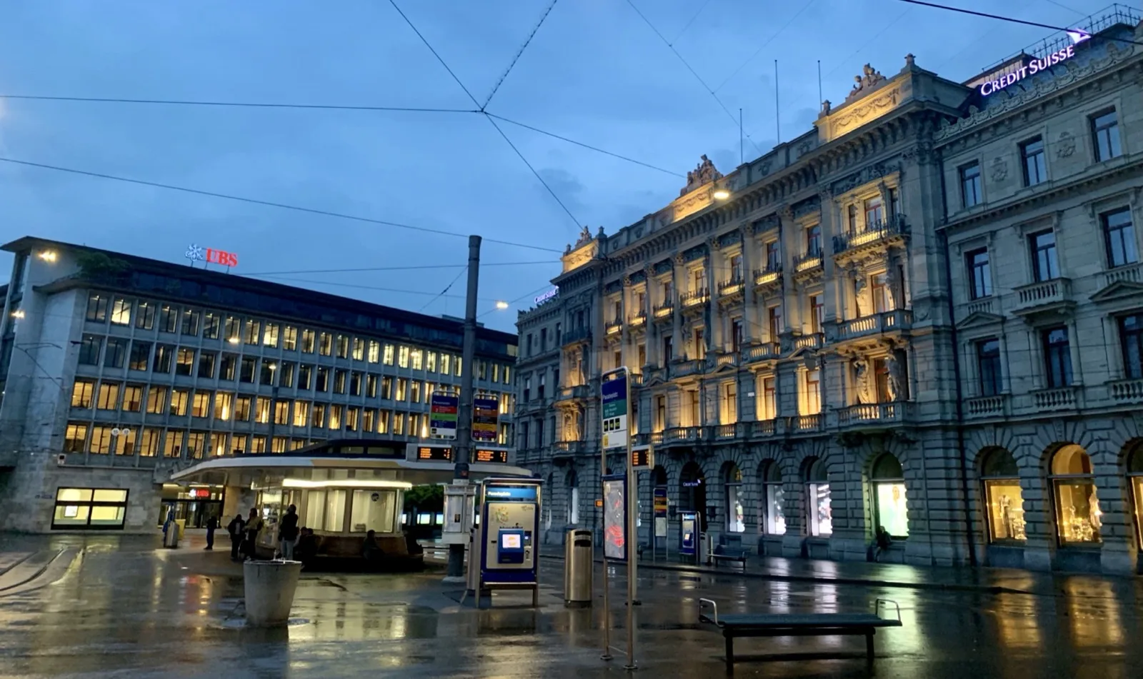Credit Suisse and UBS buildings at Paradeplatz, Zürich, Switzerland (Ank Kumar, Infosys Limited)