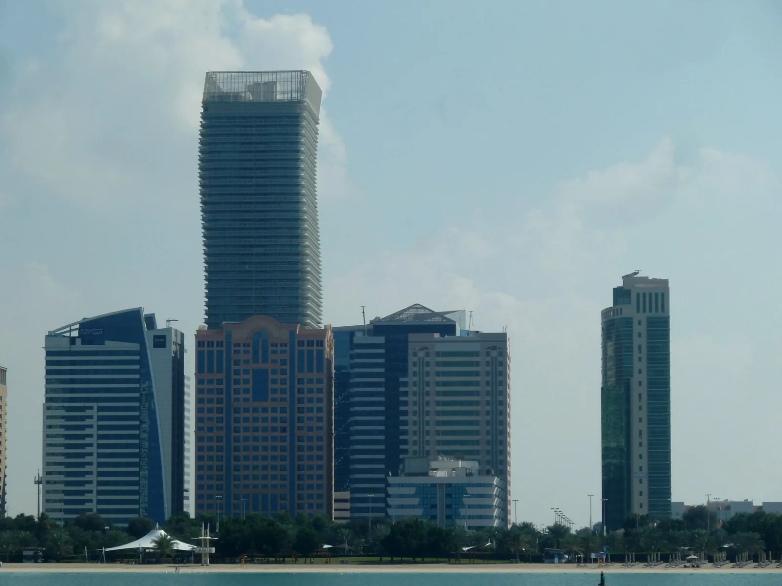 Financial district buildings in Dubai, United Arab Emirates