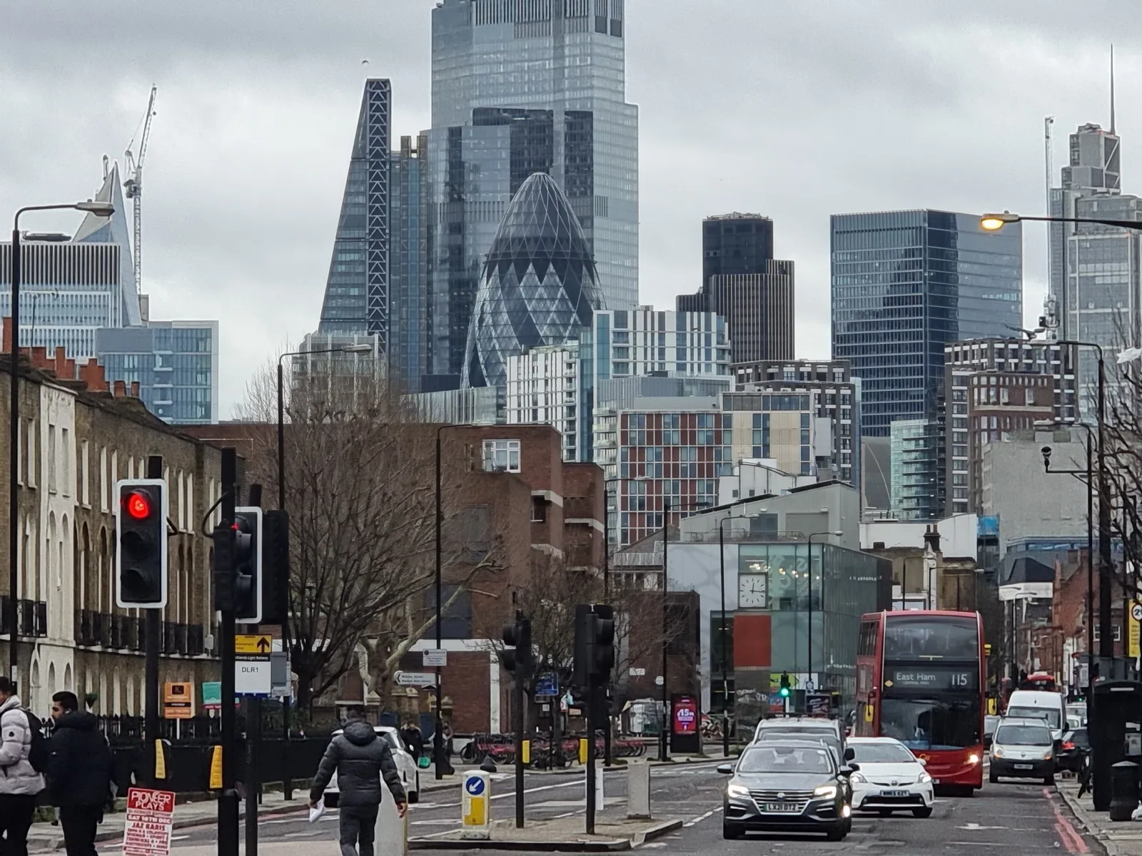 A skyline view of London in the United Kingdom