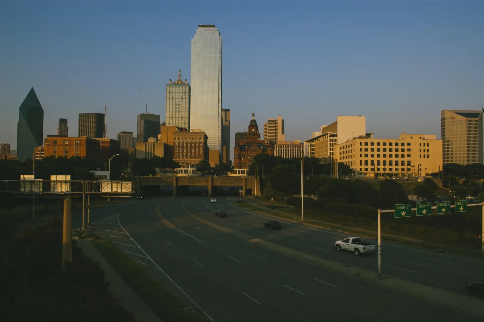 Dallas Skyline in the evening